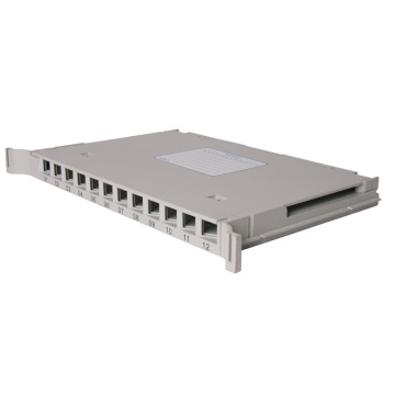 12 Ports Rack-Mounted Fiber Patch Panel with St Adpters